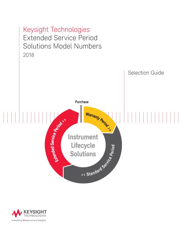 Extended Service Period Solutions Model Numbers PDF Asset Page Keysight